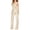 Champagne, variant on Backless Halter Jumpsuit Deep V Sequin Jumpsuits Halter Cowl Neck Backless Romper for Night Club Dating
