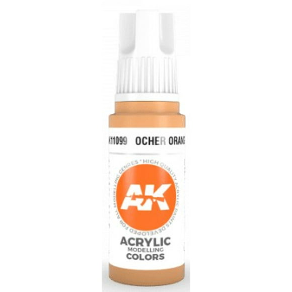 Ocher Orange Acrylic Paint 17ml Bottle