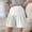 White, variant on pstuiky Maternity Biker Shorts with Pockets Adjustable Waist Support Plus Size Comfortable Lounge Wear for Expecting Mothers One Size Plus Size Maternity Shorts