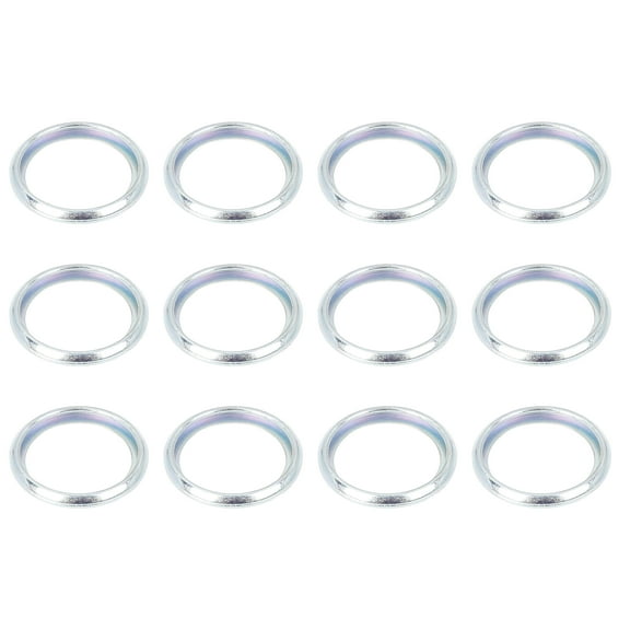 Unique Bargains 12pcs M16 803916010 Drain Plug Gasket Replacement for Subaru,Silver