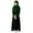 Green, variant on Girls Maxi Dress FullāCoverage Long Sleeve Dress Kids Loose Fit Solid Elegant Casual IslamicāInspired Dresses with Hijab