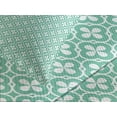 thumbnail image 4 of Ambesonne Floral Quilted Bedspread Set 3 Pcs, Clover Celtic, Queen Size, Turquoise White, 4 of 5