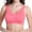 Watermelon Red, variant on Women Soft Compression Full Supportive High Impact Yoga Sports Bra Plus Size Fitness Bra, Low Impact Sports Bras for Walking, Bras with Wide Straps for Heavy Support