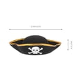 thumbnail image 2 of EeaseMX 4 piezas Prime sombreros piratas y máscaras de ojos Capitán Capitres Accesorios piratas para adultos Niños, 2 of 7