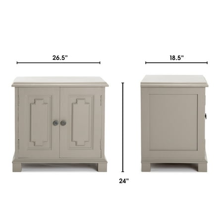 Finch - Ellison Mango Wood 2-Shelf Sideboard - Gray