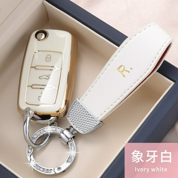 Car Key Case Cover for VW Polo Golf 7 MK7 Tiguan Passat Skoda  Keychain  Car Accessories Durable and Stylish