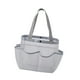 thumbnail image 4 of Bolsa de ducha de malla, organizador de playa con asas, portátil, organizador de artículos de tocador para playa, verano, natación, baño, camping Gris, 4 of 8