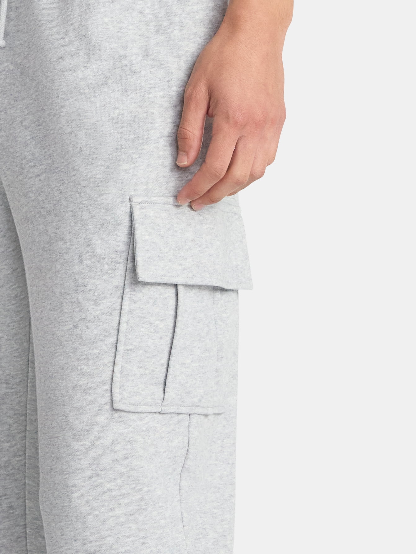 No Boundaries Fleece Cargo Jogger Pants, 30'' Inseam, Men's & Big Men's