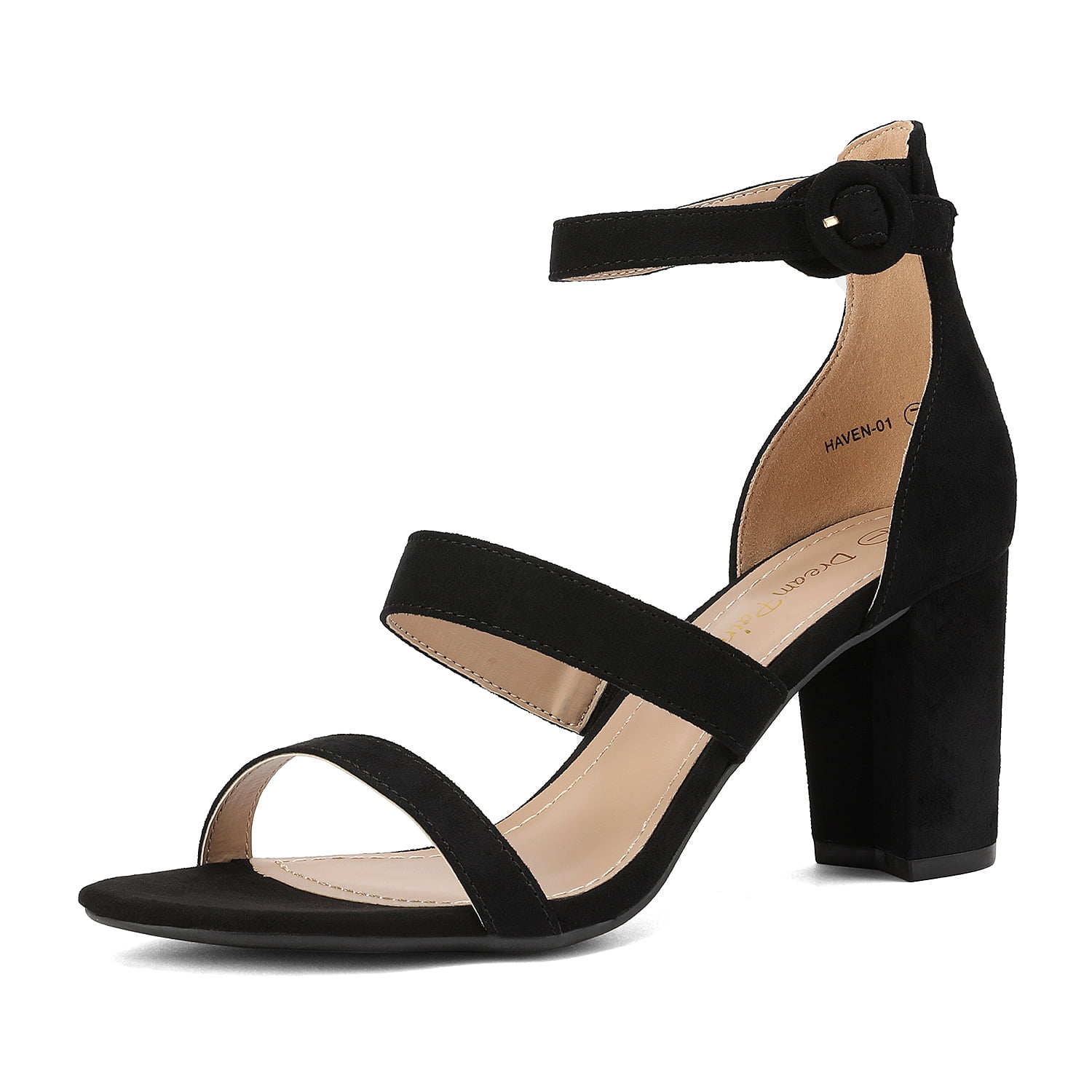 black chunky heels size 11
