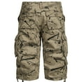 thumbnail image 5 of Mens Shorts Cargo Shorts for Men, Cargo Shorts for Men Stretch Waist Cotton Hiking Short Casual Solid Zipper Button Pockets Cropped Cargo Shorts Sale, 5 of 6