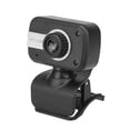 thumbnail image 1 of Sidaley Cámara web USB con clip con micrófono Cámara web de HD giratoria de 360 ​​​​grados para computadora portátil Sistemas de cine en casa plata negra, 1 of 6