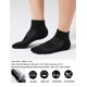 thumbnail image 3 of Pack de 6 calcetines de tobillo CelerSport para hombre con cojín, color negro, 3 of 6