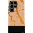 thumbnail image 1 of Pink Gold and Black Marble Galaxy S23 Ultra Pro Case, iPhone 14, 1 of 4