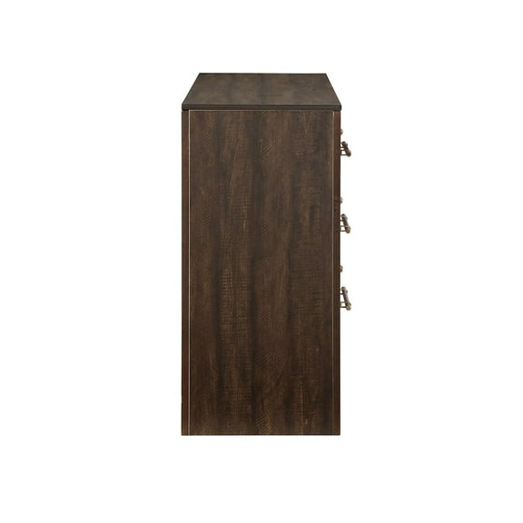 Furniture of America Irvine Contemporary Wood 6-Drawer Dresser in Walnut