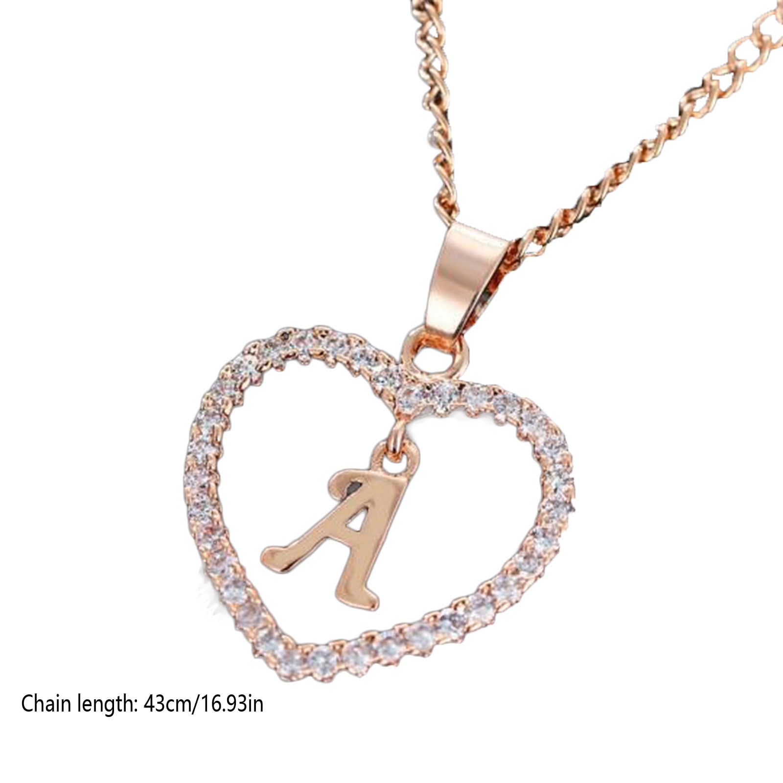 Fashion Jewelry LV Letter Necklace 925 Sliver Pendant Zircon