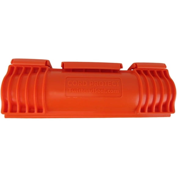 Twist and Seal Outdoor Extension Cord Protector Orange Heavy Duty Plastic