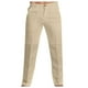 thumbnail image 1 of Pantalones cargo de algodón y lino para hombre: cintura elástica, cuatro bolsillos, corte holgado, pantalones informales/deportivos para todas las estaciones con cordón, 1 of 7