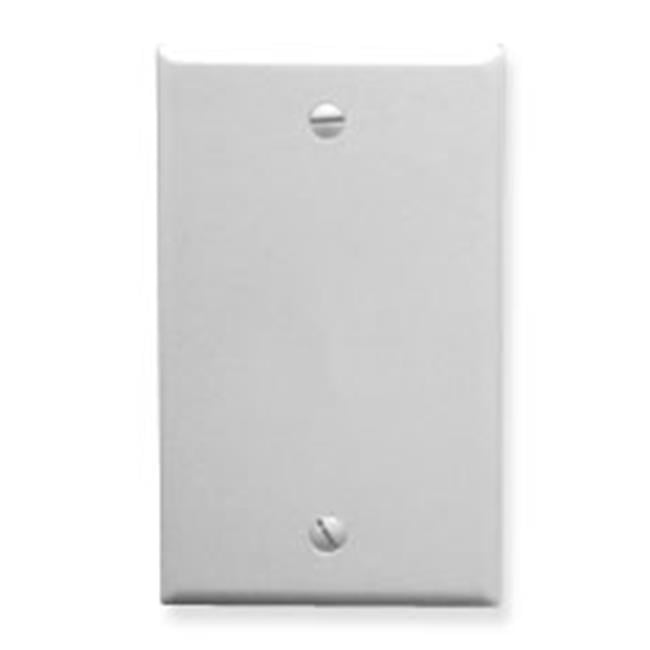 2x 4 Gang Blank Wall Plate Faceplate Cover Smooth Decora Wallplate Switch White 