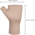 thumbnail image 2 of EXCEART Gants à Support Ajustable Manche de Main Gant pour Canal Carpien Arthrite pour Hommes Femmes Taille P Mitaines Sans Doigts Kaki, 2 of 8