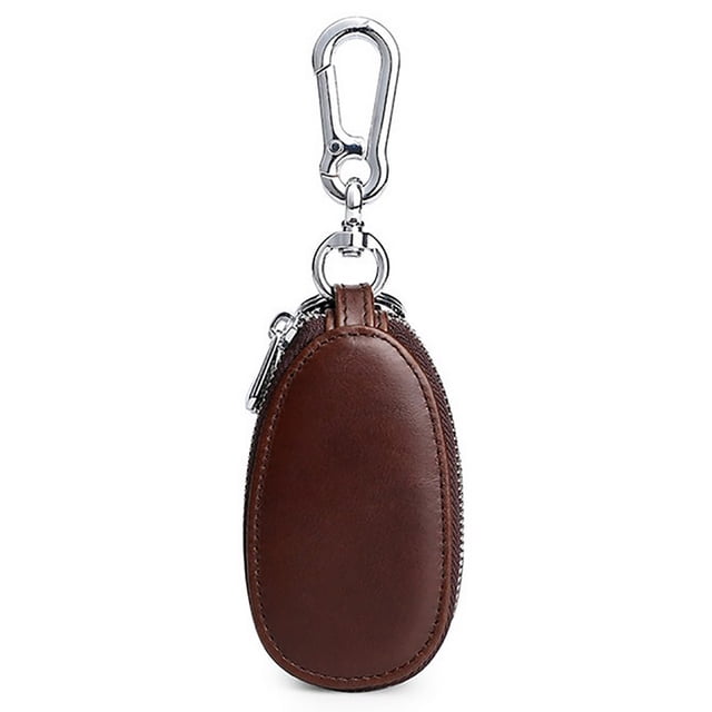 Men Car Key Holder Creative Portable Double Zipper Car Key Wallet Car Key Case