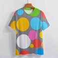 thumbnail image 4 of Colorful Dots T Shirts Basic T-Shirt Short Sleeve Ladies Tee Shirt Summer Graphic Clothing, 4 of 5