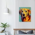 thumbnail image 3 of Nawypu Golden Retriever Canvas Wall Art Print, Dog Artwork, 3 of 4