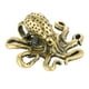 thumbnail image 5 of Pequeño adorno de pulpo de latón. Adorno de latón. Decoración de escritorio con forma de pulpo., 5 of 8