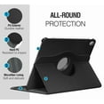 thumbnail image 3 of [PST] iPad Pro 11 Pouces (M4) 2024 / (M5) 2025 Étui Rotatif, Étui Intelligent à Rotation 360 Degrés en Cuir PU avec Support, 3 of 5