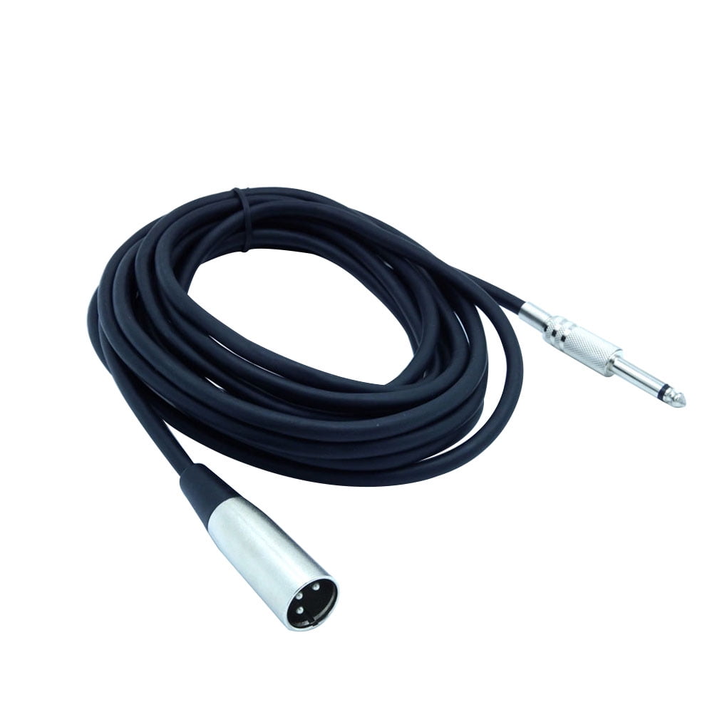 TureClos 3pin xLR to 1/4 Inch 6.35mm Mono Audio Adapter Microphone Audio Cable Adapter