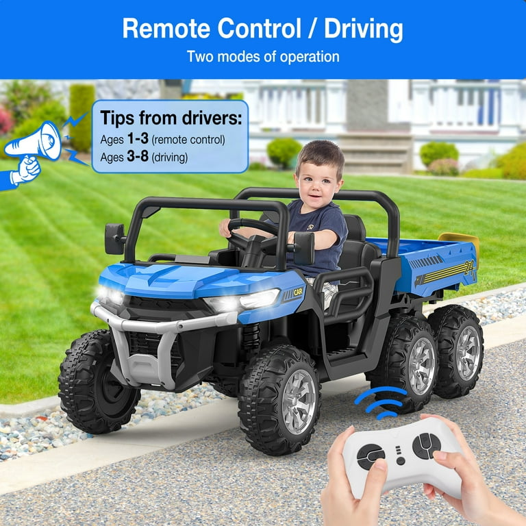 24V 2-Seater Kids Ride-On Dump Truck with Remote Control