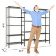 thumbnail image 5 of Ktaxon 3-Rows 1820LBS Heavy Duty Wire Shelving, 5-Tier Steel Garage Storage Rack, Adjustable DIY Metal Commercial Shelving for Garage Pantry Storage Organizer, 62.9"W x 13.8"D x 70.8"H, 5 of 18