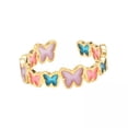 thumbnail image 1 of 4x Anillo Brillante Joyería Anillo Ajustable Banda de Boda Minimalista Anillo Luminoso Chic de Moda Anillo de Abierto para de Moda Fiesta de 4 piezas, 1 of 8
