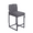 Gray, variant on Summit Living 24 inch Bar Stools with Back Set of 4 for Kitchen Dining, Faux Leather Counter Stools, Black