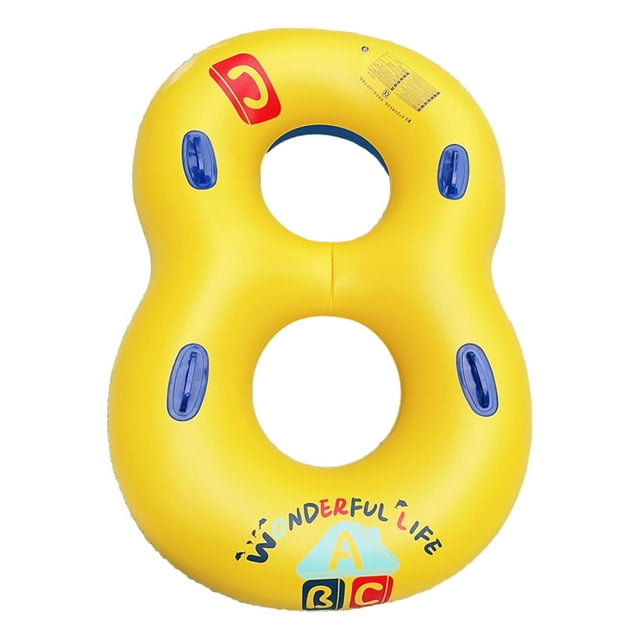 Anillo Doble De 8 Palabras Para Ni?os Y Adultos, Tubo De Anillo De Natación Para Piscina, Arena