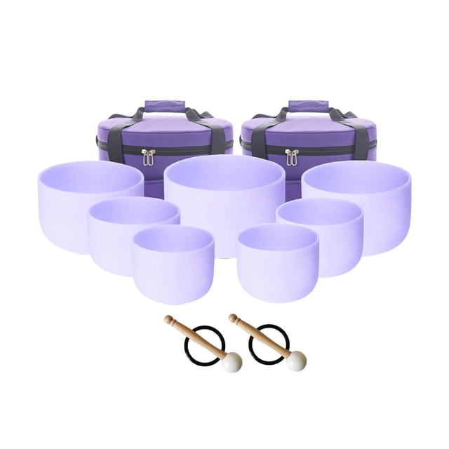 arctrm Quartz Crystal Singing Bowl Dustproof Organizer Portable with Carry Case Bag