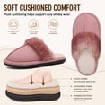 thumbnail image 3 of EQW Kids Slippers for Girls Boys - Warm Memory Foam Non-Slip House Shoes, Soft Plush Indoor Outdoor Bedroom Slides, 3 of 9