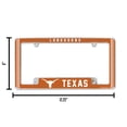 thumbnail image 6 of Texas NCAA Longhorns Chrome Metal License Plate Frame with Full Frame Team Color Graphics, 6 of 8