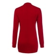 thumbnail image 3 of Doublju Women's Long Sleeve Open Front Duster Longline Knit Cardigans, 3 of 4