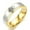 6MM Gold Q, variant on Couple Ring Titanium Steel Men's And Women's Ring