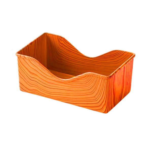 Dvruxg Kitchen Wood Grain Square Plate Bone Dish Easy to Clean Portable Fruit Serving Plates for Dessert Dry Fruits Sweets Snacks