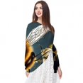 thumbnail image 5 of Honeybee Elegant Chiffon Silk Scarf for Women - Lightweight Breathable Shawl Wrap - 180x73 cm, 5 of 6