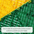 thumbnail image 5 of 0.71IN Thrick Garage Tiles Interlocking 15.8x15.8in 34PCS Large Drainage Tiles Flooring Cover for Pool Shower Bathroom Deck Patio Outdoor, Green, 5 of 12