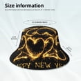 thumbnail image 3 of Sikiie Happy New Year 2025 D Reflective Double-Sided Bucket Hat, Sun Hat, for Gardening, Beaching, Camping, Hiking, Fishing, 3 of 6