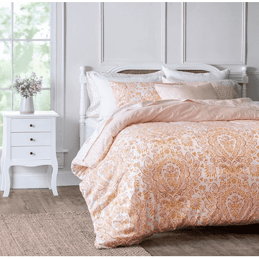 Martha Stewart 3-Piece Orange Duvet Set - King