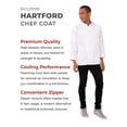 thumbnail image 2 of Chaqueta de Chef Hartford Chef Works para Hombre Blanca Talla XXL, 2 of 4