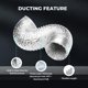 thumbnail image 3 of Conducto flexible de aluminio iPower de 4 pulgadas y 8 pies con 2 abrazaderas, 3 of 6