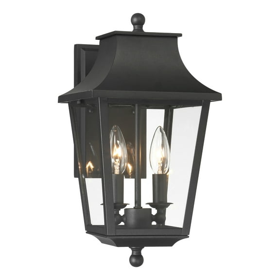 The Great Outdoors 73342 Altimeter 2 Light 15" Tall Outdoor Wall Sconce - Sand Coal