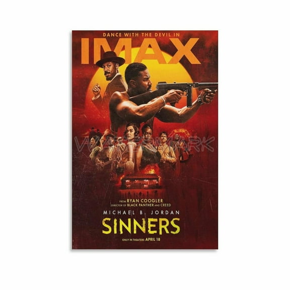 Sinners Movie Poster 2025 (4) Canvas Painting Wall Art