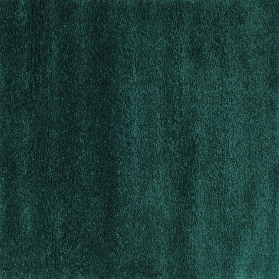 Ahgly Company Machine Washable Indoor Square Abstract Turquoise Blue Contemporary Area Rugs, 7' Square