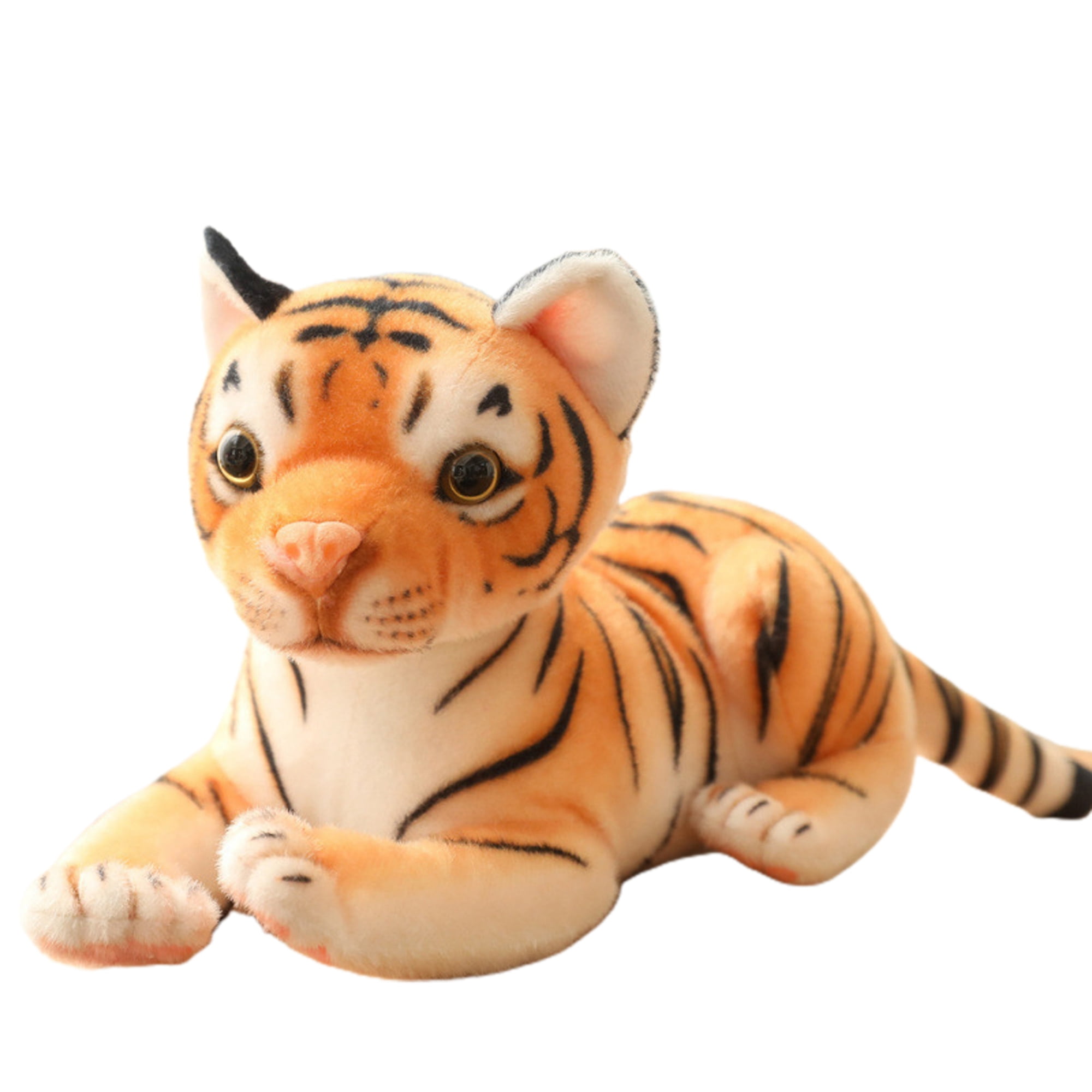 Realistic Plush Brown Tiger Toy 16" Deluxe Paws 40cm 